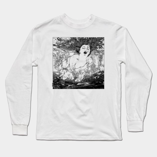 La noyade (The drowning) Long Sleeve T-Shirt by apolloniasaintclair